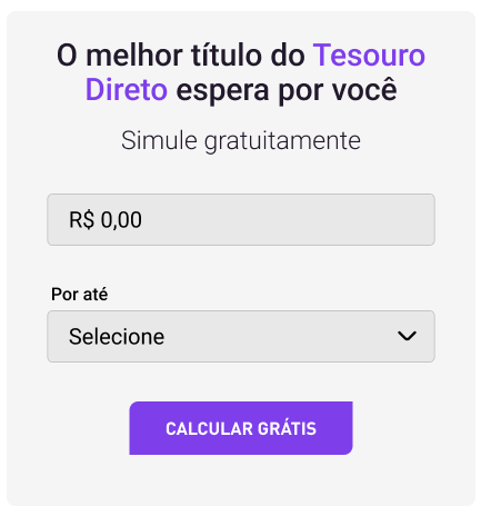 Simulador Tesouro Direto