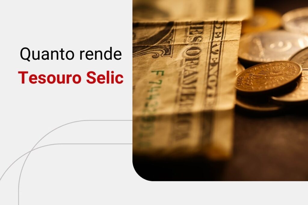 Quanto rende R$100, 200, 300, 400, 500 e 600 mil no Tesouro Selic por ano e por mês?